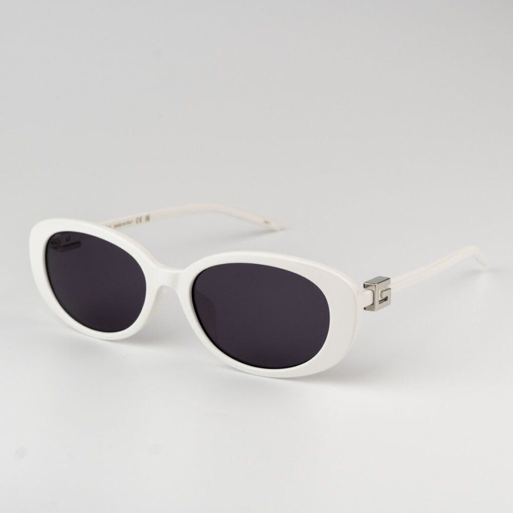NEW Gucci GG1684SA 006 White Grey Unisex Oval Sunglasses GG 1684SA - Picture 3 of 10